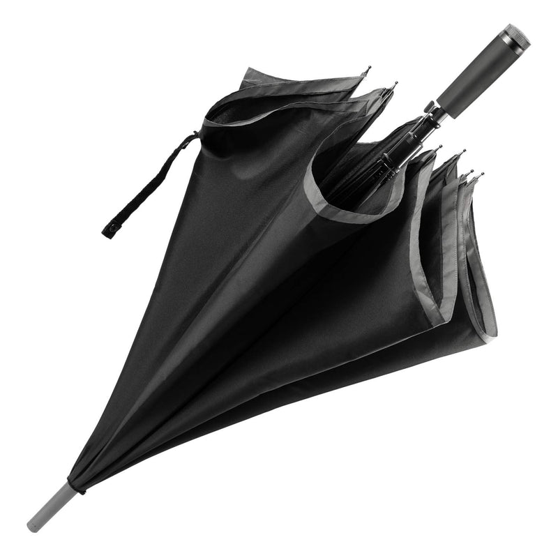 BOSS Hugo Gear Black Umbrella – Extra Strong with Rust and Scratch Protection