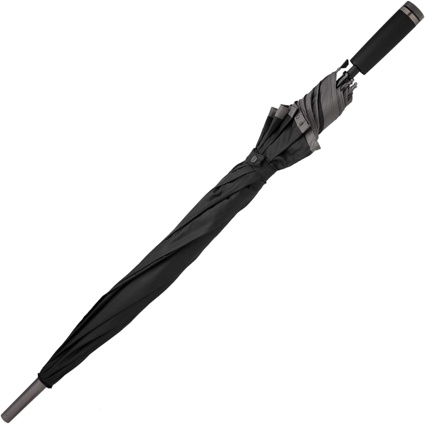 BOSS Hugo Gear Black Umbrella – Extra Strong with Rust and Scratch Protection