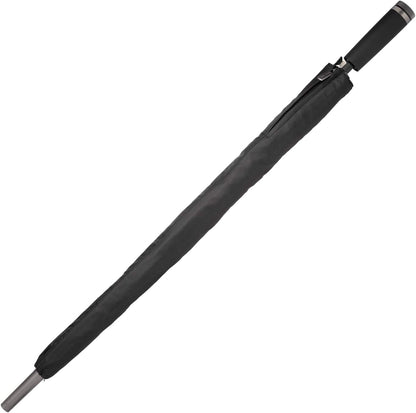 BOSS Hugo Gear Black Umbrella – Extra Strong with Rust and Scratch Protection