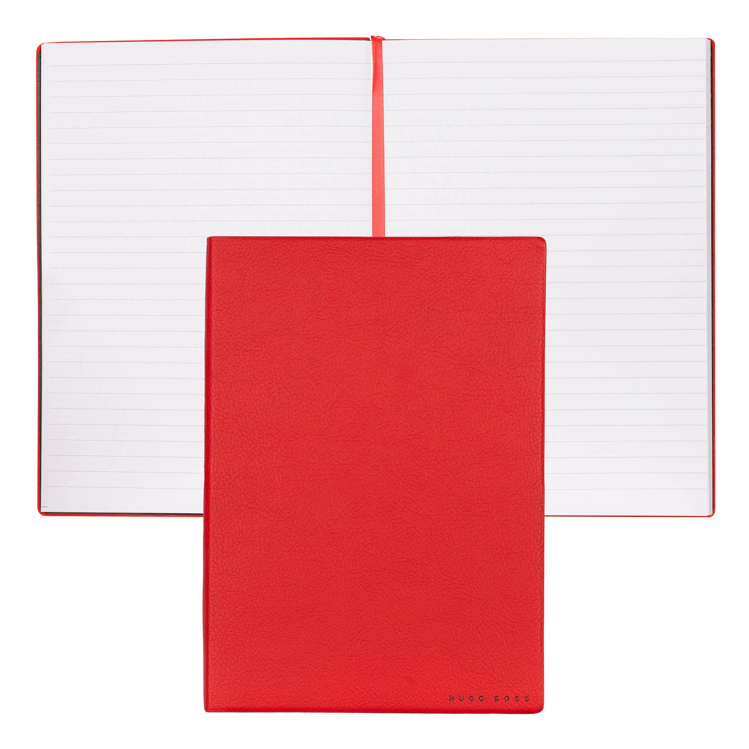 Hugo Boss Notebook A5 Essential Storyline Red Lined
