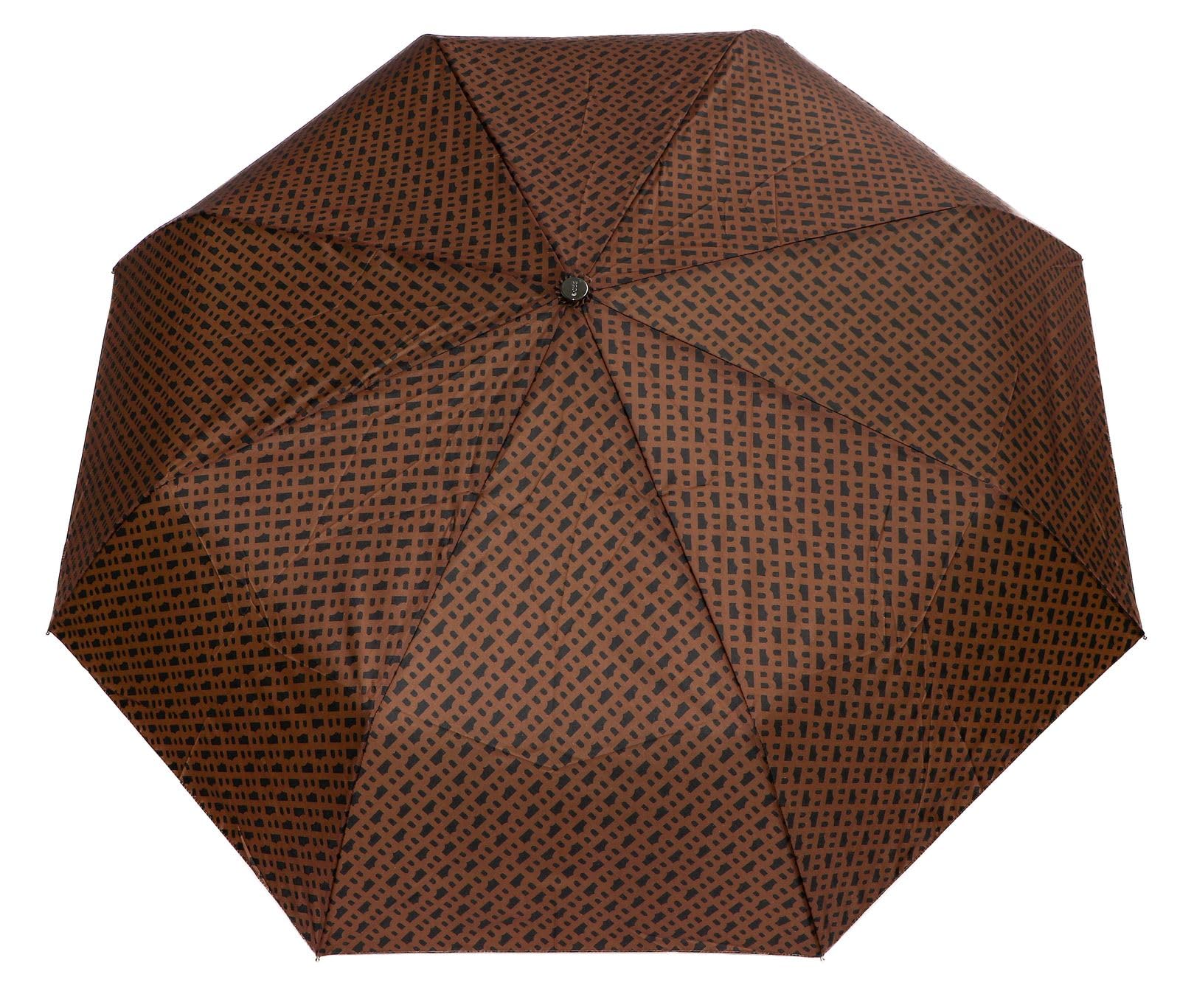 Hugo Boss Pocket Umbrella Monogramme Camel