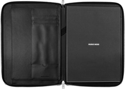 Hugo Boss Conference Folder Zip A4 Pure Iconic Black