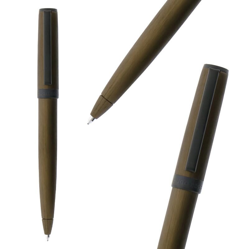 Hugo Boss Ballpoint Pen Gear Brushed Khaki