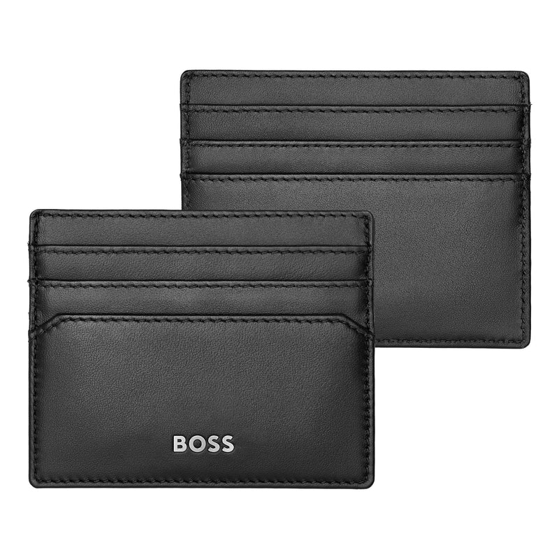 BOSS HUGO Classic Smooth Card Holder Black