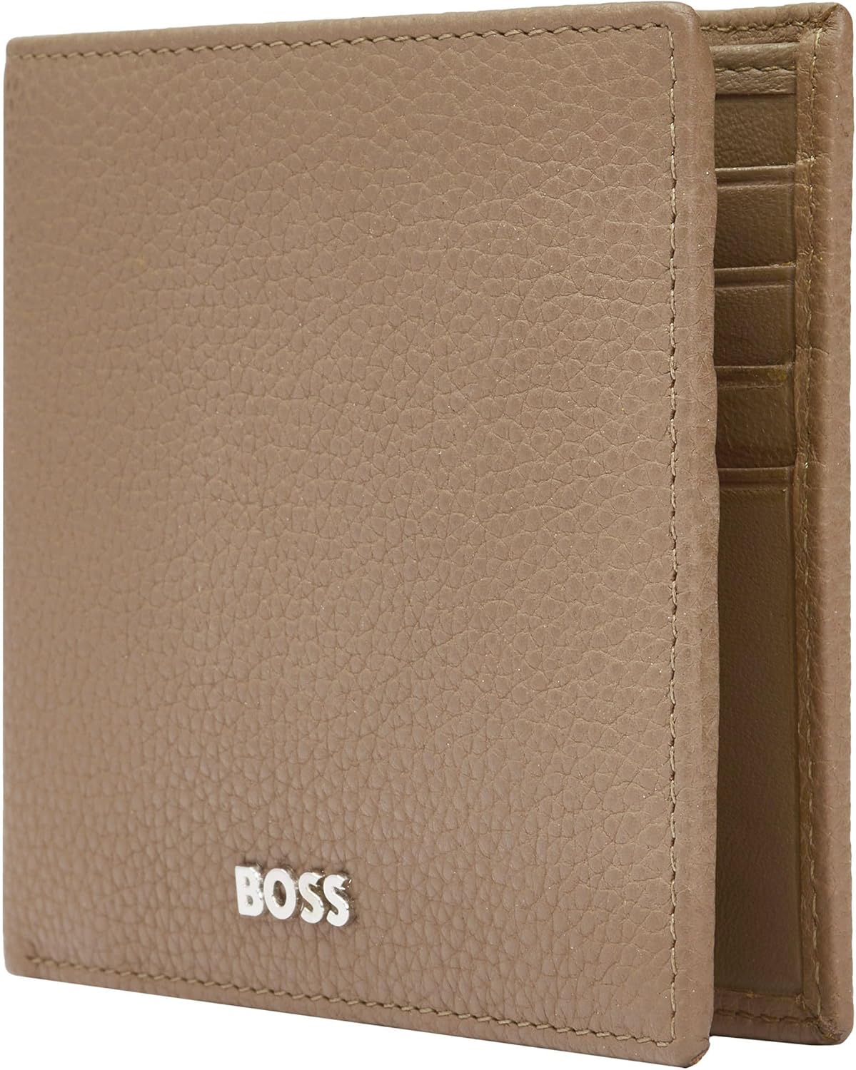 Portafoglio Classic Grained, Beige, 17, Classico