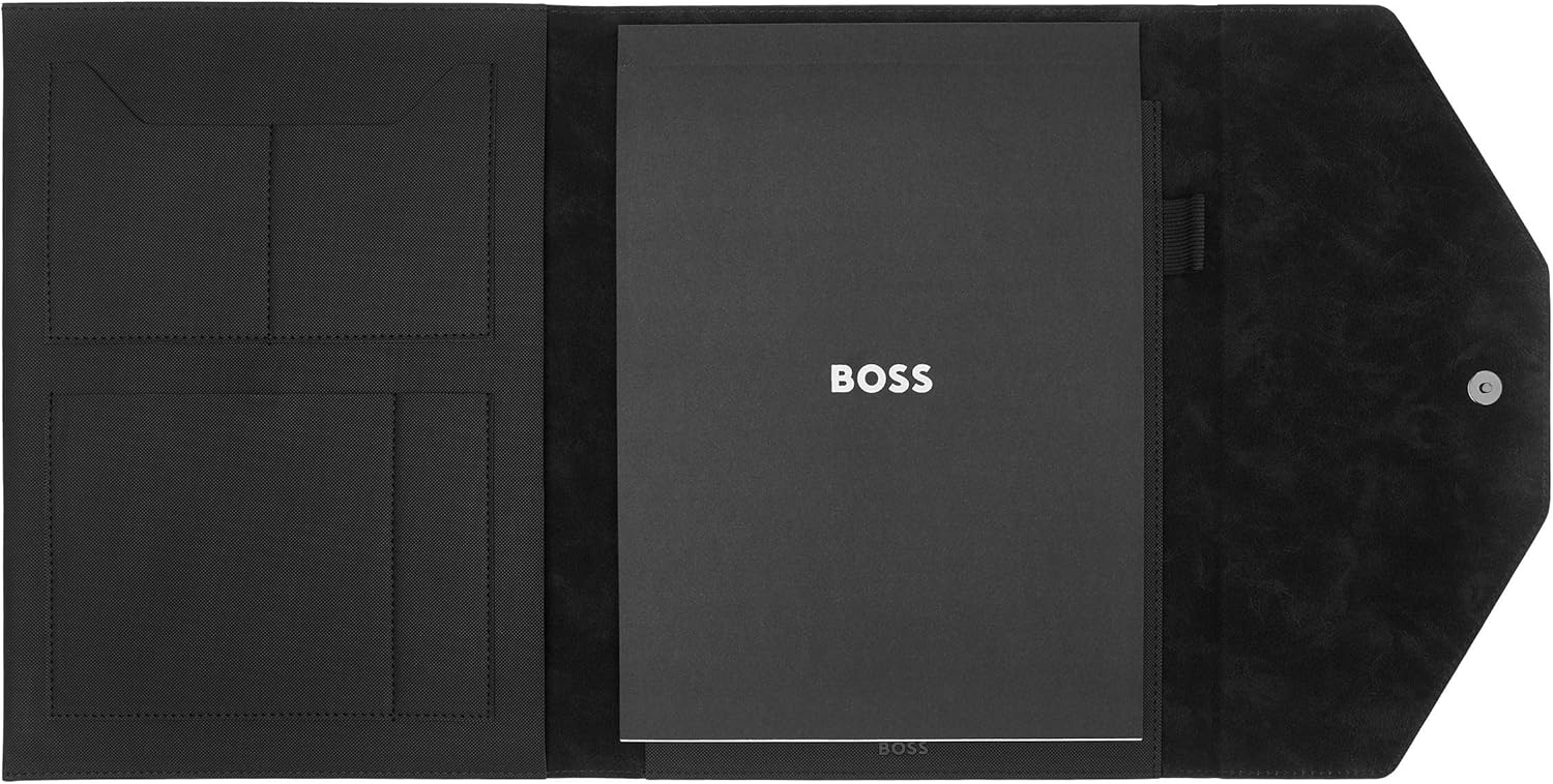 HUGO BOSS Hugo Boss A4 Writing Case Rive Black