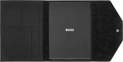HUGO BOSS Hugo Boss A4 Writing Case Rive Black