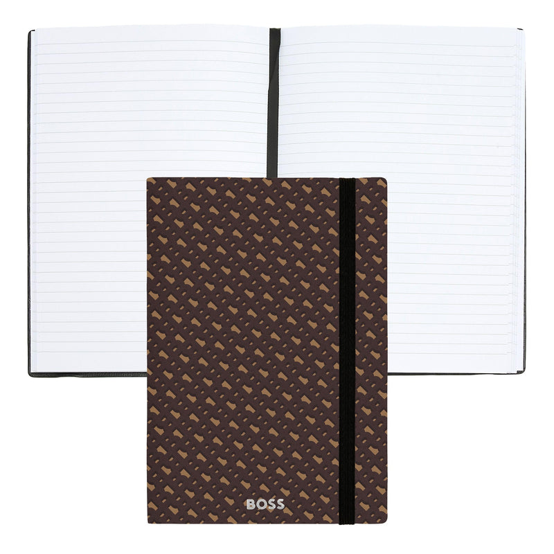 BOSS Notitieboek A5 Monogram Camel Lined