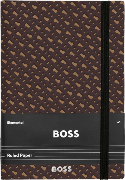 BOSS Notitieboek A5 Monogram Camel Lined