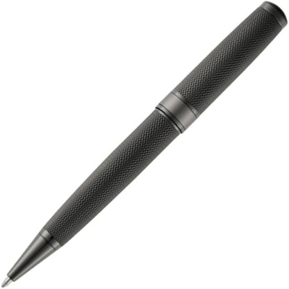 BOSS HUGO - Penna a sfera Totem HSY5764 - Penna a sfera di design con meccanismo a rotazione - Elegante penna a sfera in metallo con confezione regalo - Penna business da uomo (nero