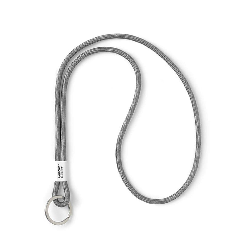 PANTONE Key Chain L, long key hanger, nylon, grey, Cool Gray 9 C