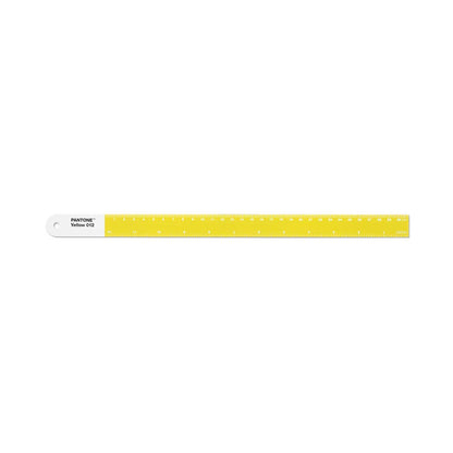 Copenhagen design Pantone Ruler Steel 30 cm-Giallo, Lega di Acciaio, Taglia Unica