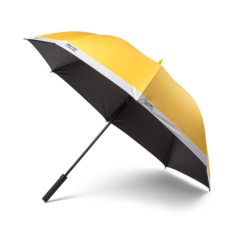 PANTONE, Stockschirm, Regenschirm, hochwertig klassisches Design, 130 cm Durchmesser, wasserabweisend, Griff mit Soft-Touch