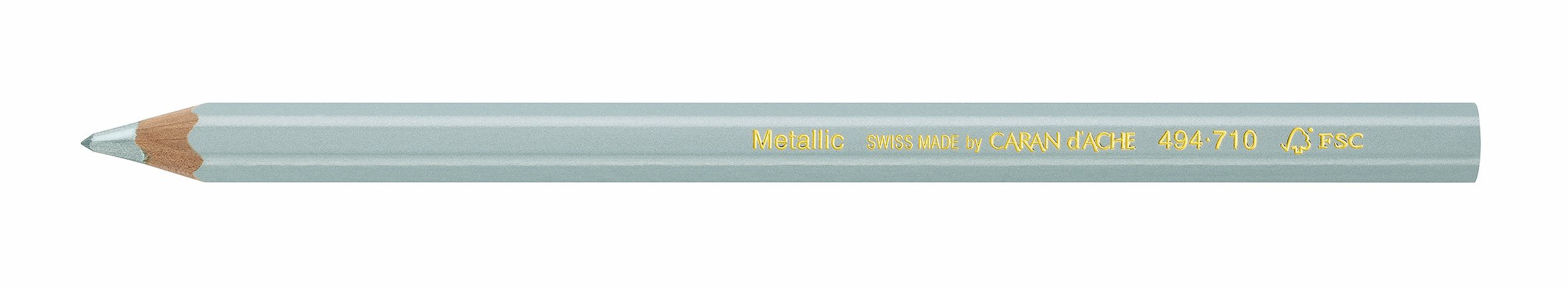 Caran D'ache 494.710 - Matita metallizzata, colore: Blu
