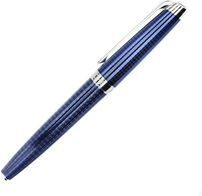 Caran d'Ache CD4779.168 Leman Grand Blue Silver Plated/Rhodium Coated Roller Pen