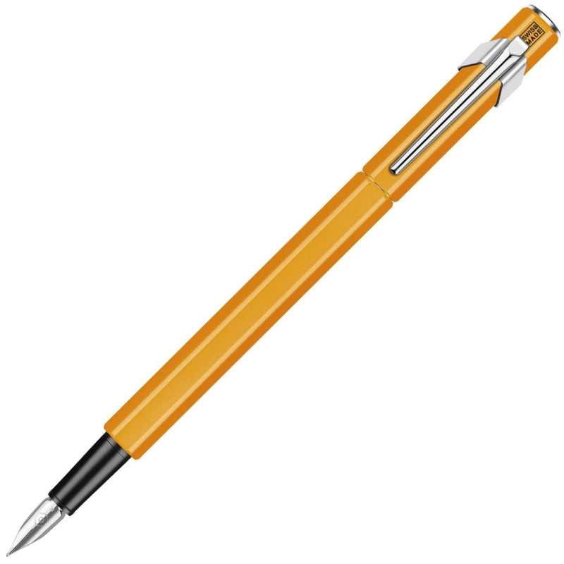 Caran d'Ache 843.03 Fountain Pen Orange Fluorescent Nib B