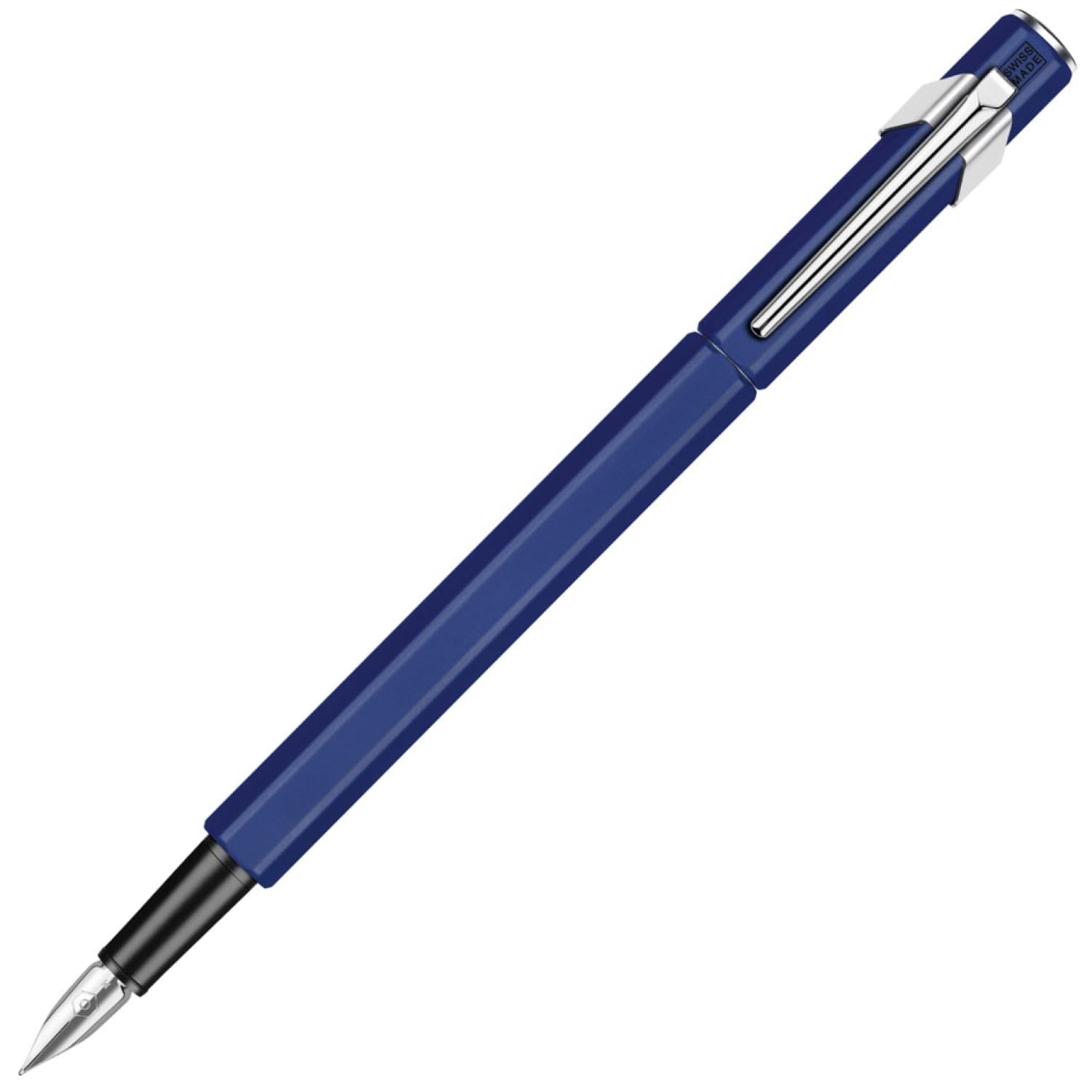 CARAN D'ACHE 0843-159 Caran d'Ache Fountain Pen, B, Bold Point, 849, Blue