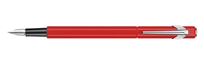 Caran d'Ache 849 Metal Fountain Pen Matt Red B