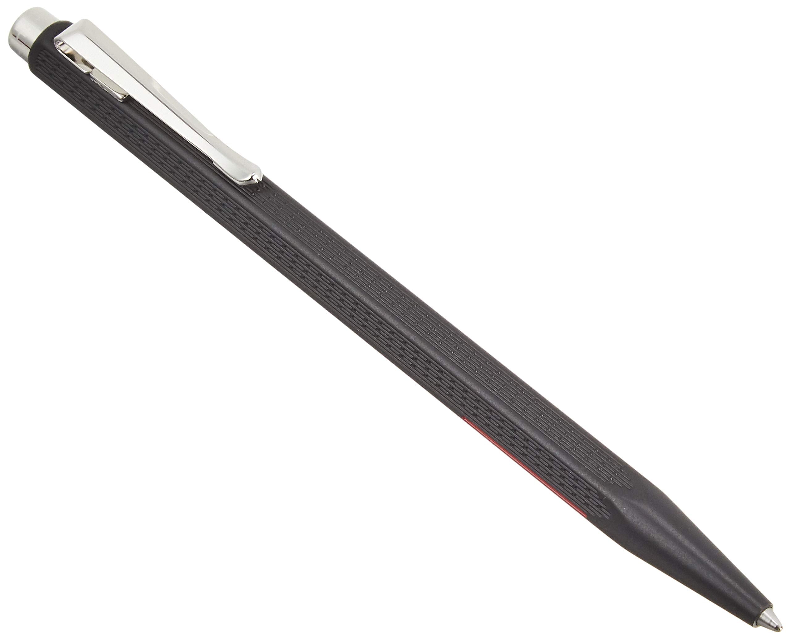 Caran d'Ache Ecridor Racing Ballpoint Pen Brass Black with Leather Case Gift Set,12.8 cm