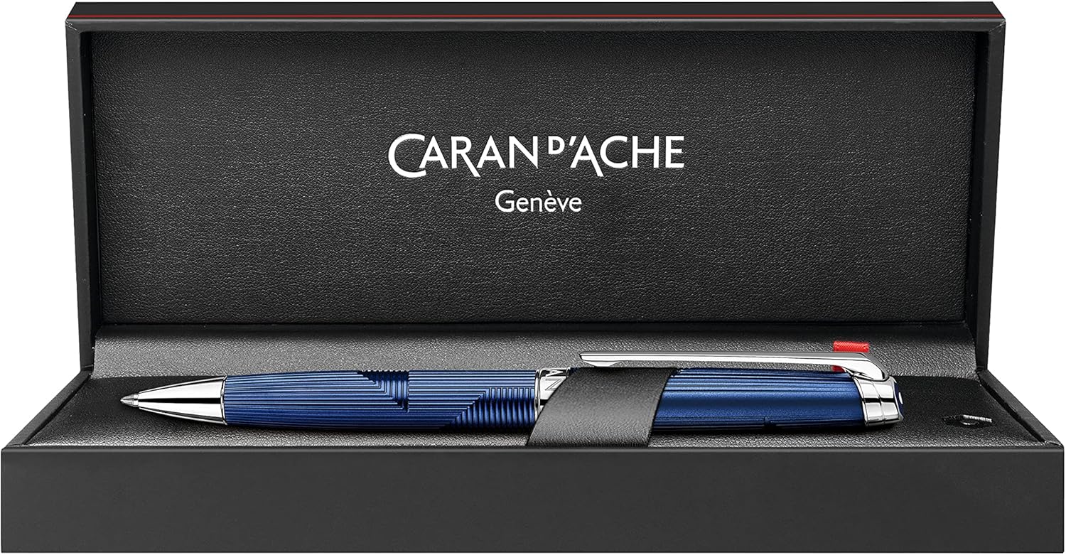 Caran d'Ache Leman Bleu Marin Ballpoint Pen
