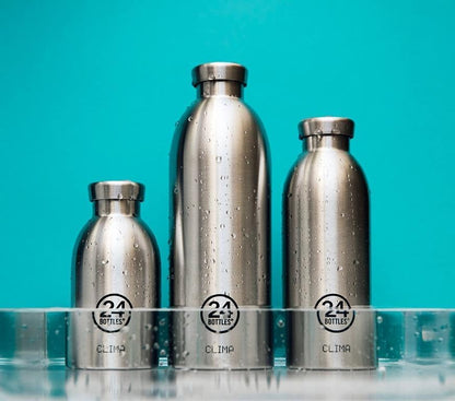 24Bottles Clima Bottle 330 ml Atlantic Steel Bottle, Adults Unisex, Multicoloured (Multicoloured), 330 ml