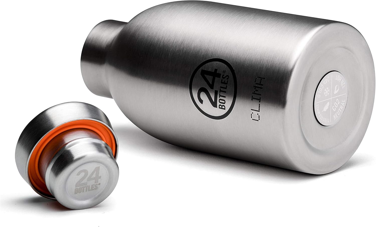 24Bottles Clima Bottle 330 ml Atlantic Steel Bottle, Adults Unisex, Multicoloured (Multicoloured), 330 ml