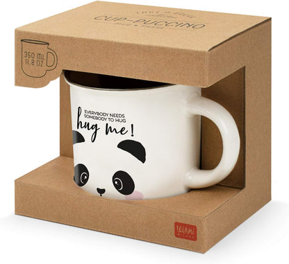 Legami - Tazza Cuppuccino in Porcellana New Bone China, Tazza da Colazione, Mug Caffè Thé Lavabile in Lavastoviglie, Diametro 10 cm, Capacità 350 ml, Tema