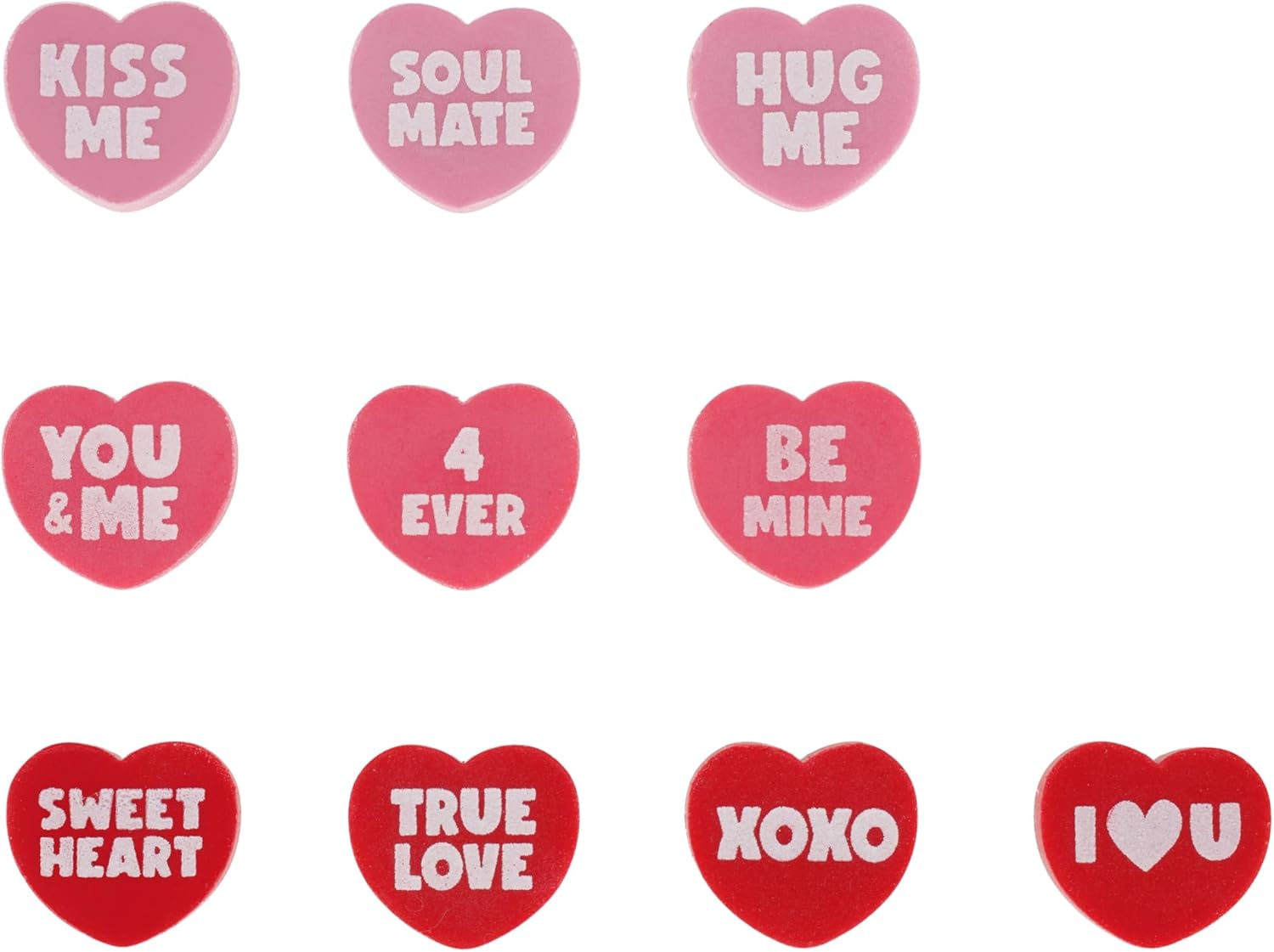 Legami - Mini Distributore Gomme per Cancellare, Love Dispenser, 15 Gomme, Gomma a forma Cuore & Temperino con Contenitore, Meow, 4,5x7 cm, in plastica, Doppio Foro per Matite Standard