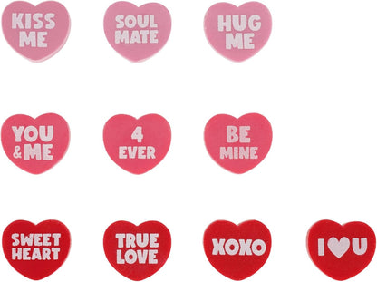 Legami - Mini Distributore Gomme per Cancellare, Love Dispenser, 15 Gomme, Gomma a forma Cuore & Temperino con Contenitore, Meow, 4,5x7 cm, in plastica, Doppio Foro per Matite Standard