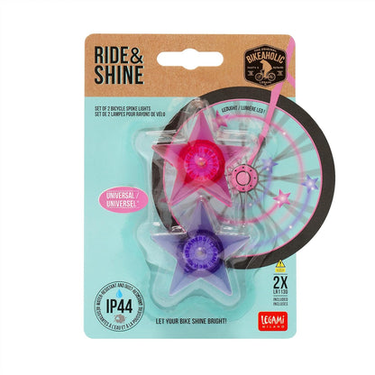 Bikeaholic Biketastic UK Ride & Shine SET OF 2 BICYCLE SPOKE LED LIGHTS -theme –‘UNICORN’