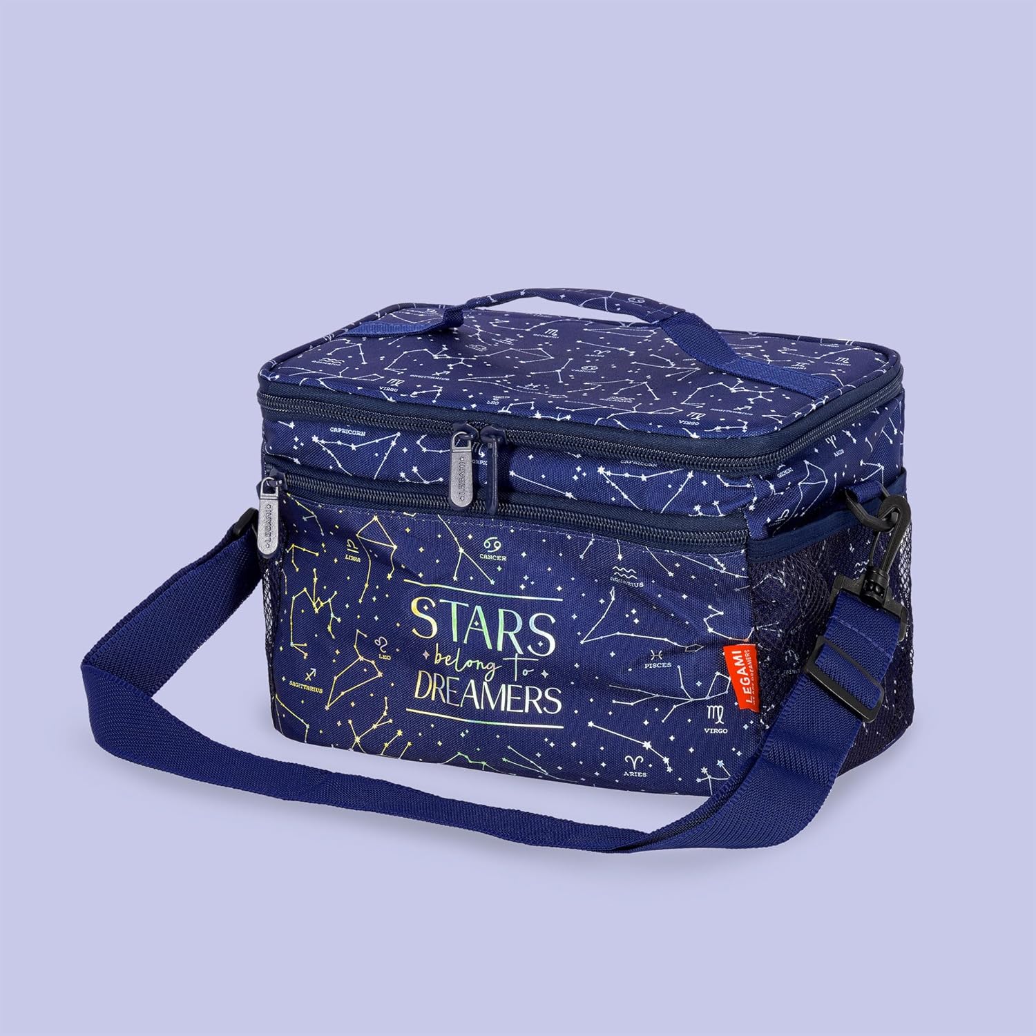 Legami - Borsa Termica Porta Pranzo, Borsa Termoisolante per Pranzo, Ufficio, Lavoro, Lunch Bag Capiente 7.7 Litri, Tracolla Regolabile, 28 x 17 x 15 cm
