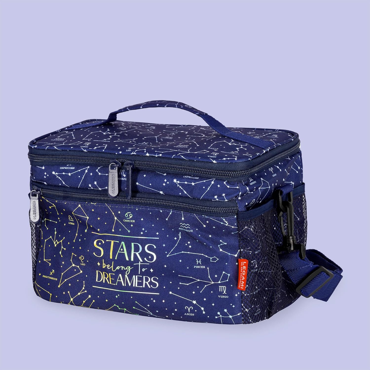 Legami - Borsa Termica Porta Pranzo, Borsa Termoisolante per Pranzo, Ufficio, Lavoro, Lunch Bag Capiente 7.7 Litri, Tracolla Regolabile, 28 x 17 x 15 cm