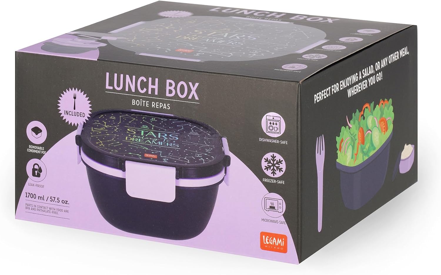 Legami Lunch Box 1700 Ml - Stars