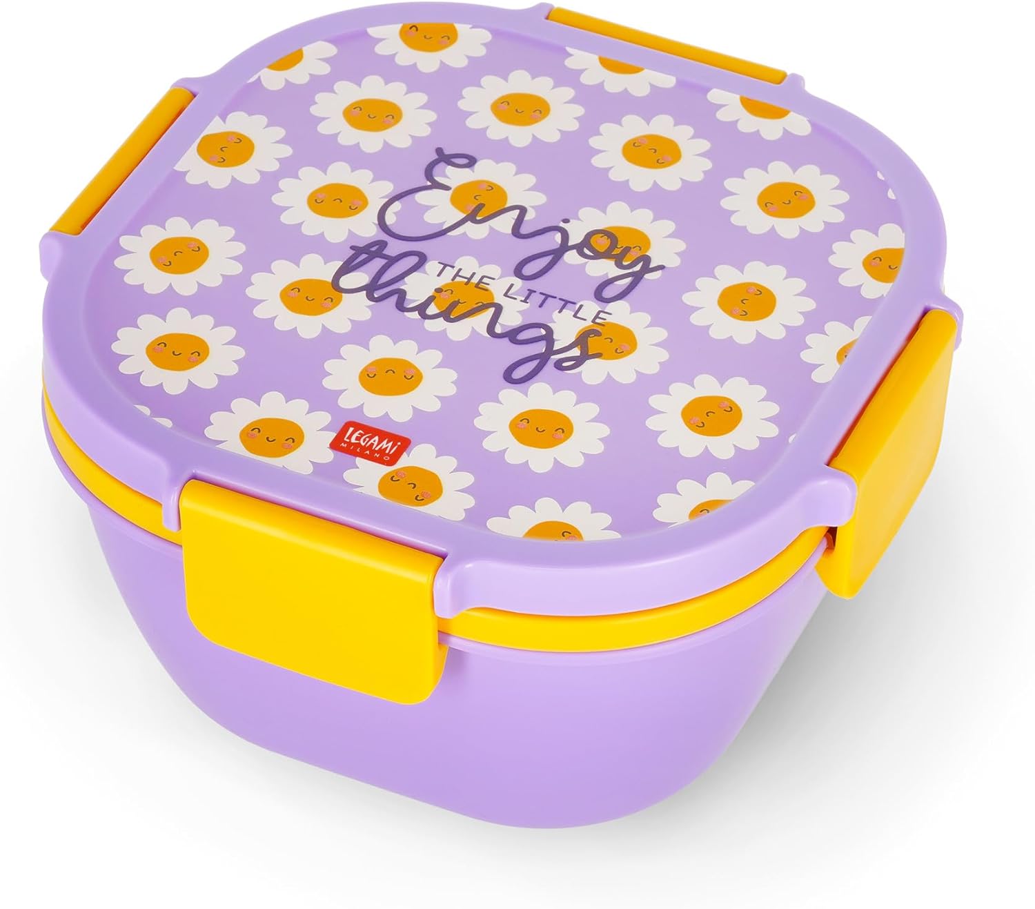 Legami LBS0003 Lunch Box, Polypropylene Silicone Polyethylene, Purple