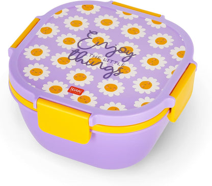 Legami LBS0003 Lunch Box, Polypropylene Silicone Polyethylene, Purple