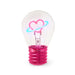 LEGAMI - Table Lamp Bulb Shape - Indoor Only - Rechargeable with USB Cable - Wireless - Light Bulb Fiction - Saturn Theme - Bianco