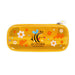Legami - Wonderwow Bee Theme Pencil Case, 2 Compartments and Inner Pen Holder, Inner Compartment with Mesh Fabric, Zip Closure, 23 x 11 x 5 cm