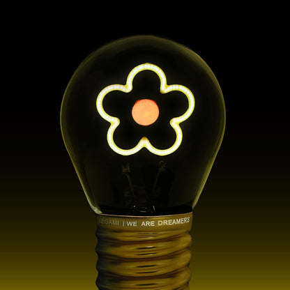 Legami - Table Lamp, USB Rechargeable, Wireless, Bulb Fiction, Daisy Theme, 6.8 x 10.5 cm