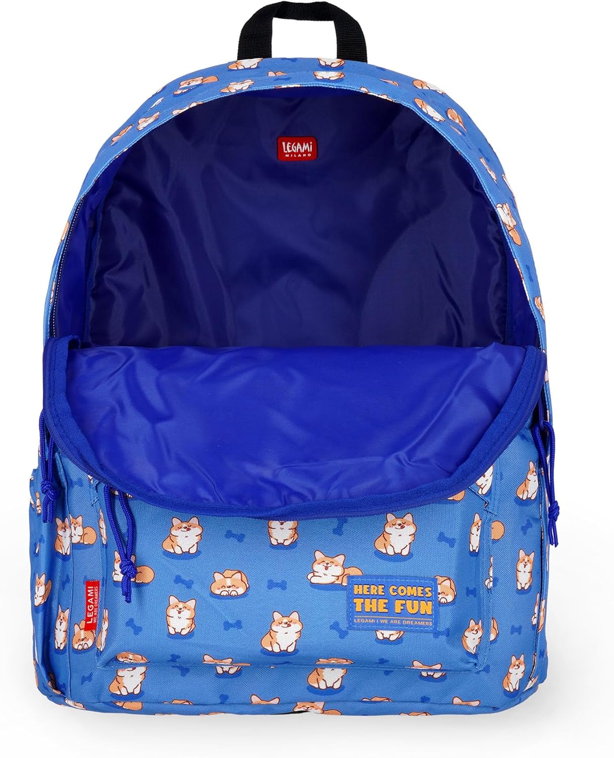 Legami - Zaino Per Scuola My Backpack, Cartella Scuola Foderata e Imbottita, Chiusura a Zip, Tasca Interna per Laptop e Tablet, Utilizzabile per viaggiare 32 L, 35 x 45 x 20 cm