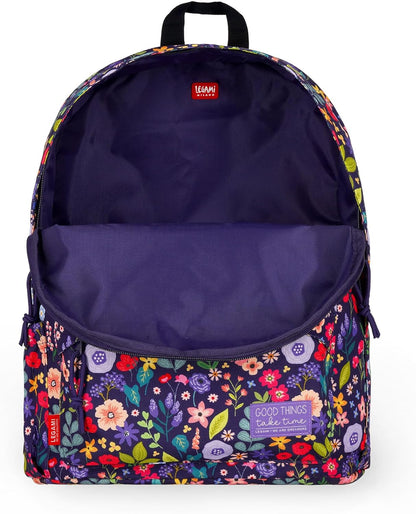 Legami - Zaino Per Scuola My Backpack, Cartella Scuola Foderata e Imbottita, Chiusura a Zip, Tasca Interna per Laptop e Tablet, Utilizzabile per viaggiare 32 L, 35 x 45 x 20 cm