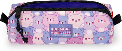 Legami - Astuccio My Pencil Case, Chiusura a Zip, in Plastica riciclata, Resistente, Capiente, Pratico, Astuccio per Scuola, per Ufficio, 22 x 6 cm