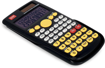 Legami - Count On Me Scientific Calculator, Genius Theme, 3 Modes, Base, Scientific Functions and Statistical Calculations, Sliding Cover, Digital, Dual Power