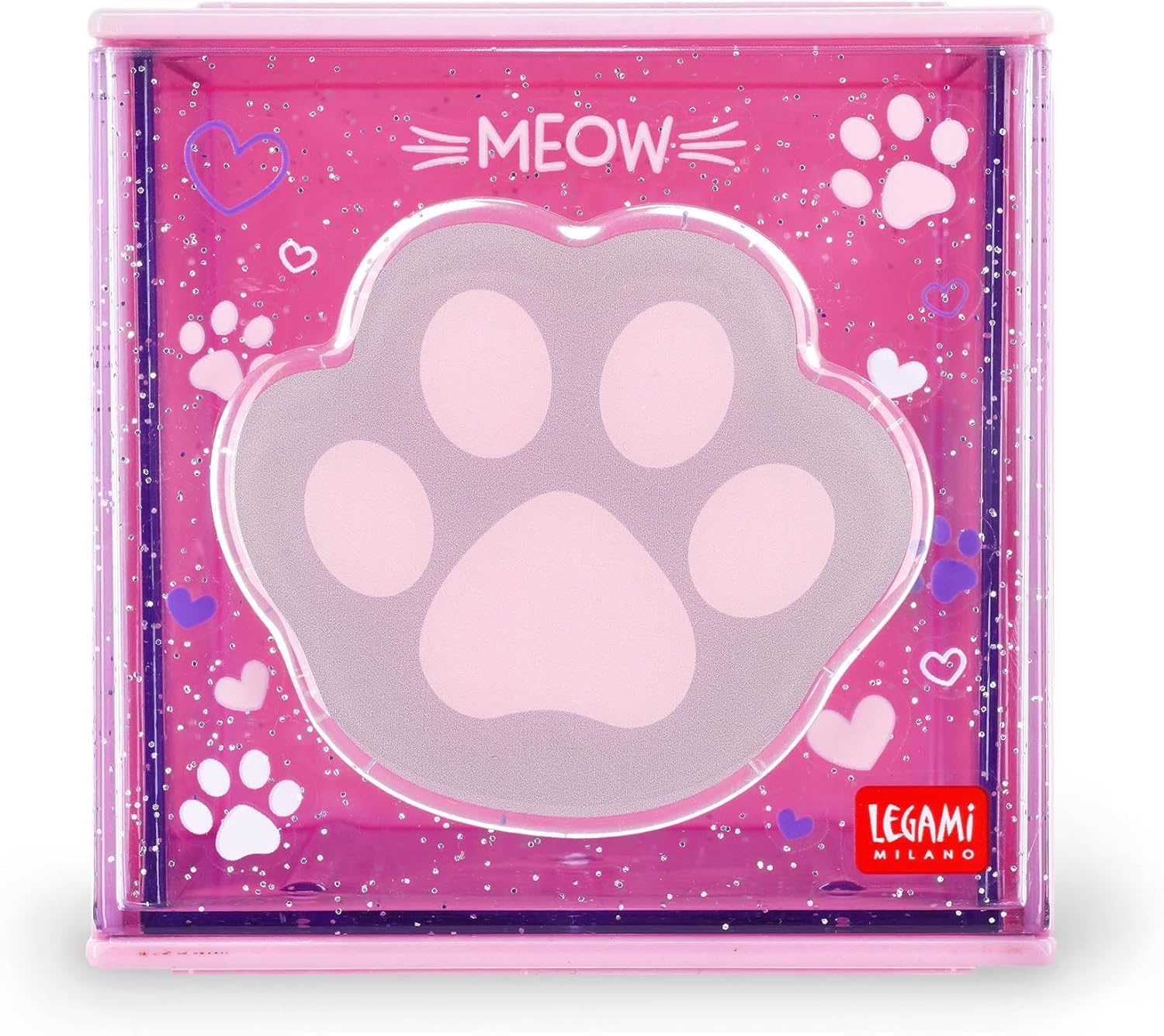 LEGAMI - Cutie Cubes Desk Box Kitty Organiser Storage Box Sticker Sheet Included Stackable Multifunctional ABS 90 x 90 x 100 cm