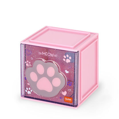 LEGAMI - Cutie Cubes Desk Box Kitty Organiser Storage Box Sticker Sheet Included Stackable Multifunctional ABS 90 x 90 x 100 cm