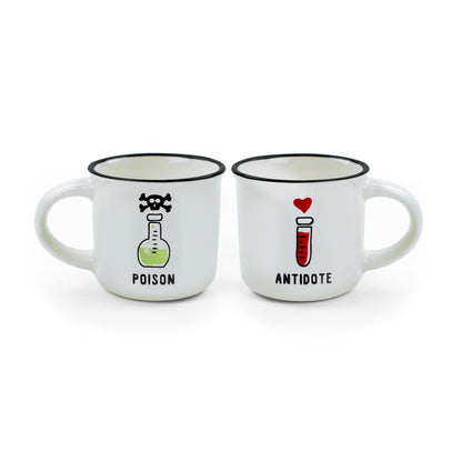 Legami Coffee Cups, Multi-Colour, 5.5 x 5.5 x 5 cm Poison & Antidote 5.5x5.5x5 cm Multi-Coloured