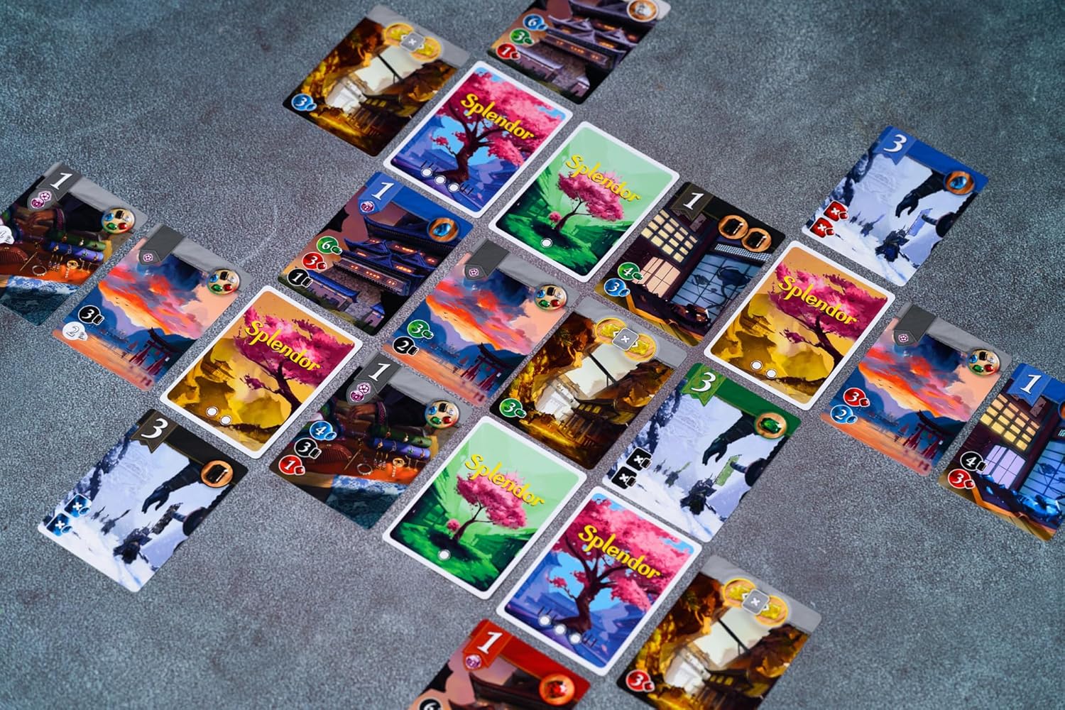 Asmodee | Splendor: The Sun Never Sets | Board Game Expansion | Ages 10+ | 2-4 Players | 30 Minutes Playing Time