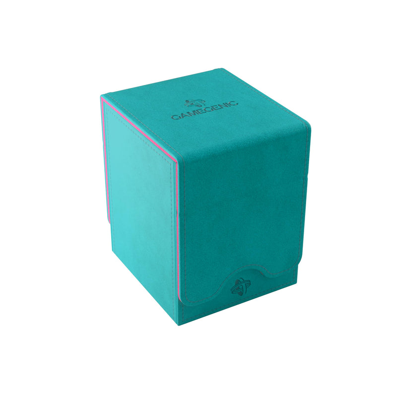 Gamegenic, Squire 100+ XL Exclusive Line Teal/Pink, up to 100 Double-Sided Cards, Colour: Turquoise/Pink