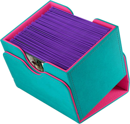 Gamegenic | Sidekick Deck Pod 100+ XL - Teal/Pink | Trading Card Game Accessory