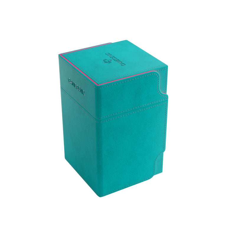 Gamegenic, Watchtower 100+ XL Exclusive Line Teal/Pink, up to 100 Double-Sided Cards, Colour: Turquoise/Pink