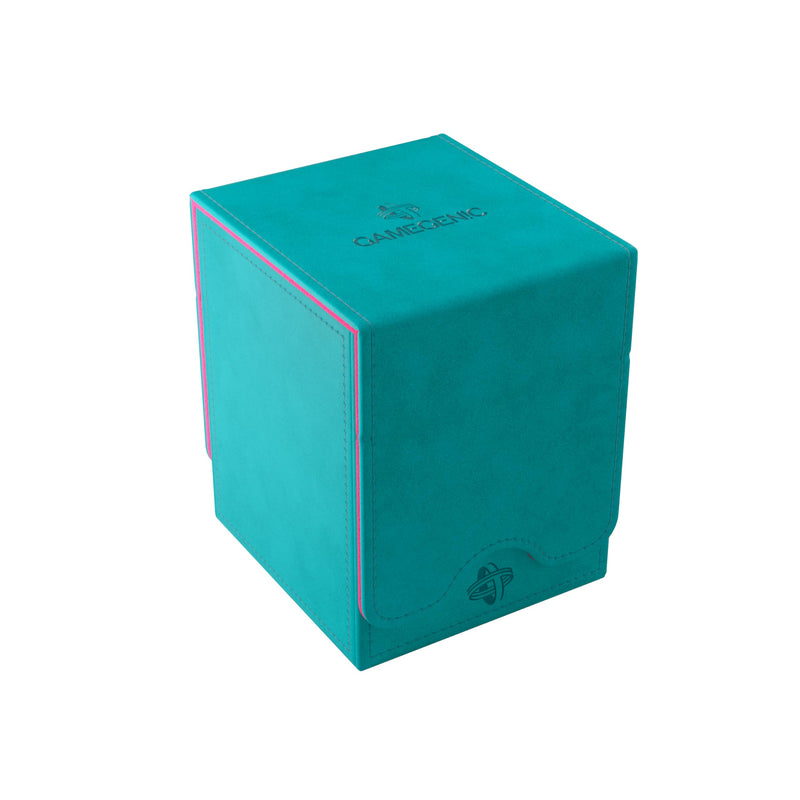 Gamegenic | Squire Deck Pod PLUS 100+ XL - Teal/Pink | Trading Card Game Accessory